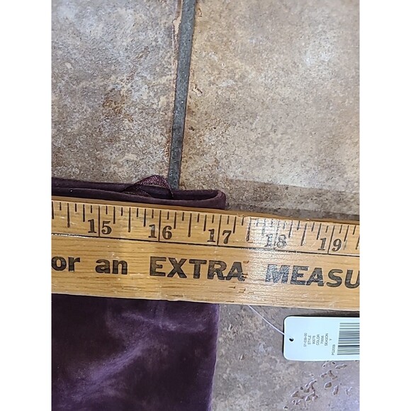 I.E. Jacket Sz 12 & Pants Sz 14, Suit 100% SUEDE Leather, EGGPLANT, Wms NWT - Picture 10 of 16